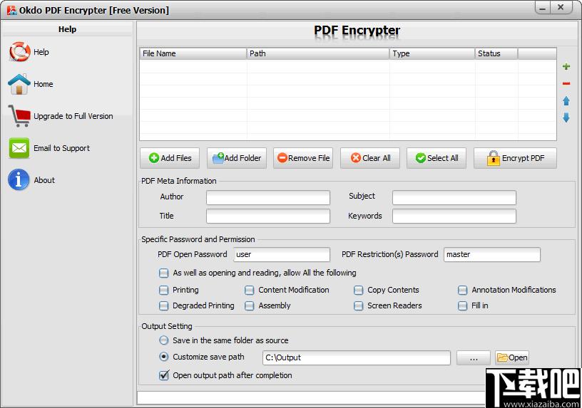 Okdo PDF Encrypter下载,PDF加密,加密工具,PDF工具