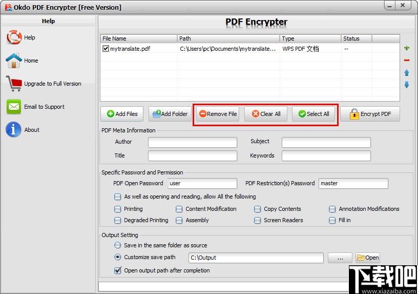 Okdo PDF Encrypter下载,PDF加密,加密工具,PDF工具